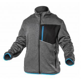 NISTER bluza techniczna szary melanż/niebieska L (52)
