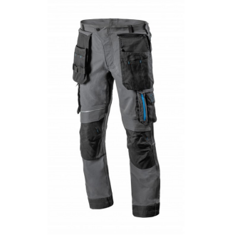 TAUBER spodnie ochronne 4-way stretch ciemnoszare L (52)