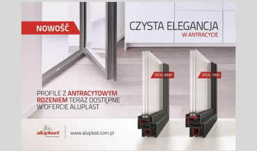 Aluplast rozszerza ofertę o profile z PVC z antracytowym rdzeniem