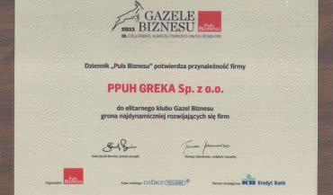 GreKa z Gazelą Biznesu