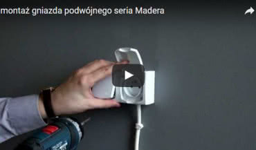 Montaż gniazda podwójnego