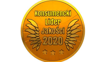 "Złote godło" potwierdzające jakość produktów firmy Aluprof!